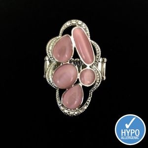 Pink Cat Eye Ring